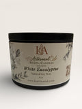 White Eucalyptus Handmade Candle: Mental Clarity and Spa Freshness