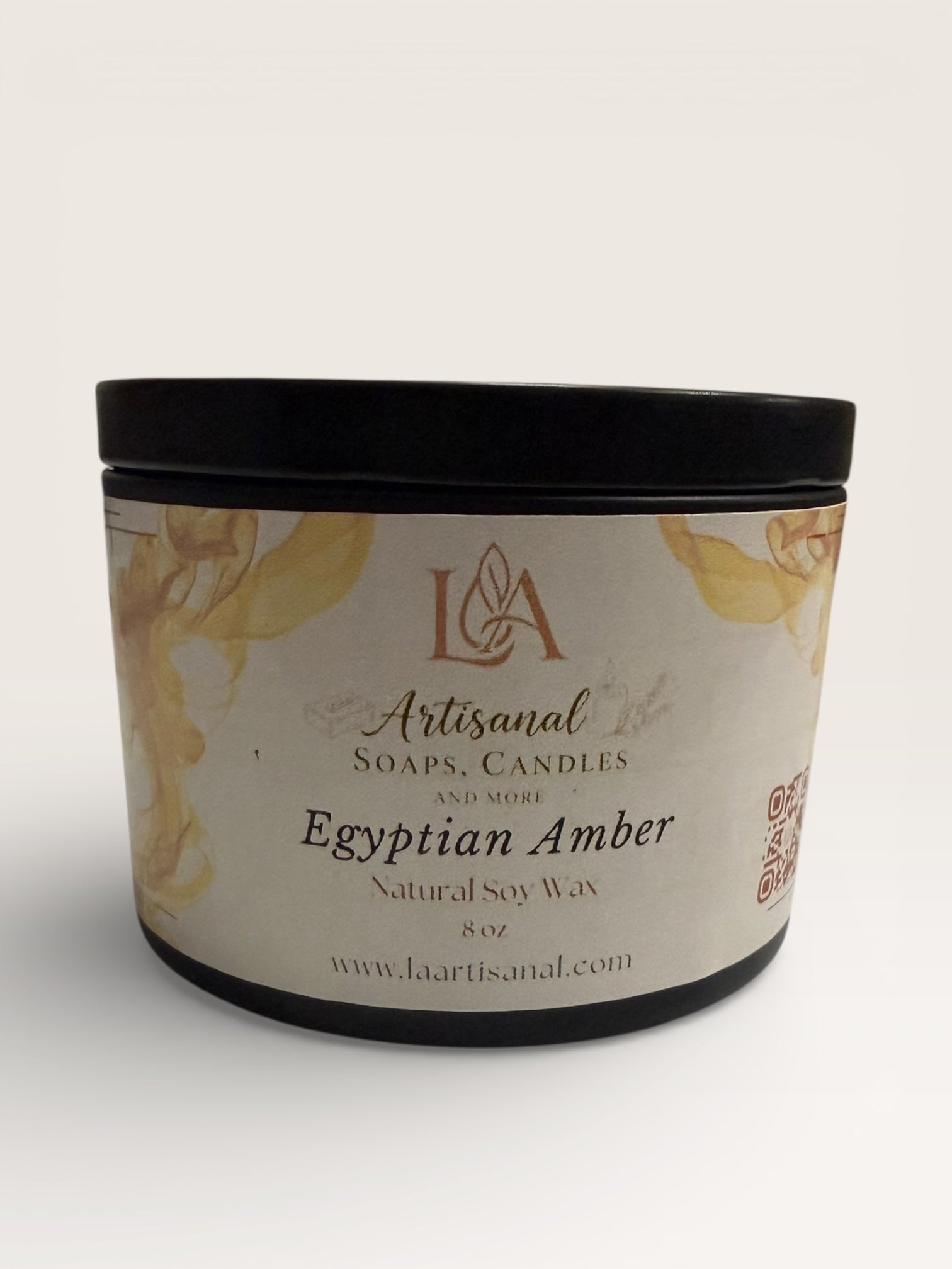 Vela Artesanal Egyptian Amber: Aroma de Lujo, Ámbar y Sándalo