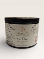 Black Sea Handmade Candle: Marine Aroma, Sandalwood and Dark Musk