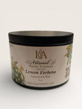 Lemon Verbena Handmade Candle: Citrus Energy and Elegance