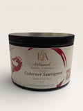 Handmade Cabernet Sauvignon Candle: Aroma of sweet black grapes and fine wood
