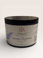 Lavender Driftwood Handmade Candle: Woody and Marine Lavender 