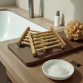 Bamboo soap dish