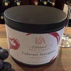 Handmade Cabernet Sauvignon Candle: Aroma of sweet black grapes and fine wood