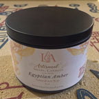Egyptian Amber Handmade Candle: Luxurious Scent of Amber and Sandalwood
