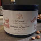 Handmade Almond Macaron Candle: Sweet and Creamy Scent